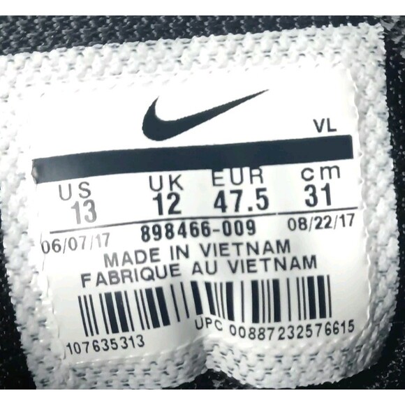 Nike Zoom Winflo 4 Running Shoes Men's Size 13 Sneakers Black 898466-009 - Picture 6 of 9